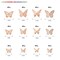 48 Pieces 3D Butterfly Wall Decor, 4 Styles 3 Sizes, Removable Metallic Wall Sticker Room Mural Decals for Kids Bedroom Nursery Classroom Party Decoration Wedding Decor DIY Gift (Rose Gold)